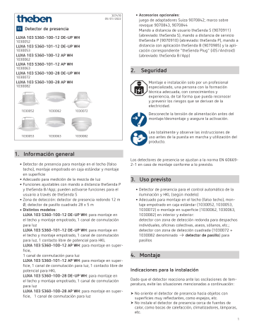 LUXA 103 S360-12 KNX DE WH | Presence and motion detectors | KNX