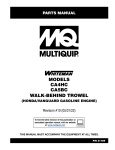 MQ Multiquip CA4HC-CA5BC Parts Manual