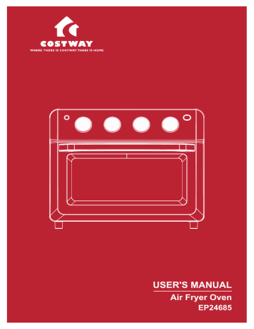 EP24685US Costway 7-in-1 Air Fryer Toaster Oven 19 QT Dehydrate