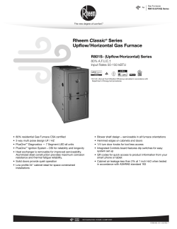 Rheem R801SA050314MSA - Installation instructions, Specification |  manualzz.com