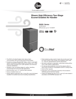 Rheem RH2V6024STANJA - Installation manual, Specification | manualzz.com
