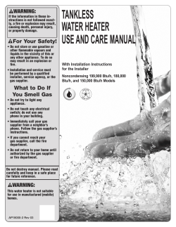 Rheem RTG-70DVLN-1 - Installation manual, Specification, User guide |  manualzz.com