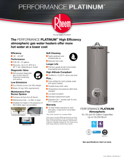 Rheem XG40T12HE40U0 - Instructions, Manual, Specification | manualzz.com