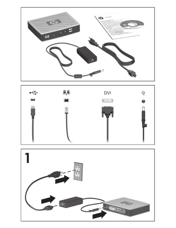 HP T5335z Smart Client, T5325 Thin Client, Thin Client T5550, T5335 ...