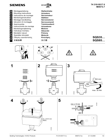 Siemens SQS35.03 Assembly Instructions | Manualzz