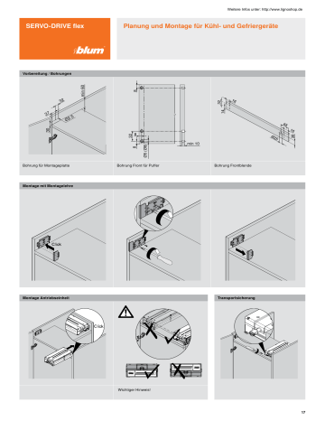 blum SERVO-DRIVE flex Montage Manualzz