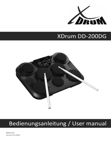 XDrum XDrum DD-200DG Bedienungsanleitung | Manualzz