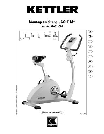Kettler 07661-600, GOLF M Montageanleitung | Manualzz