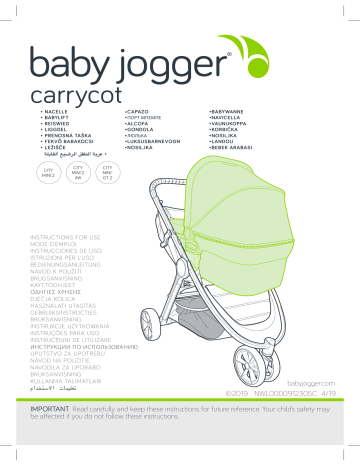 Baby jogger shop city mini instructions