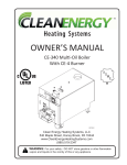 Clean Energy CE-340 Owner's Manual