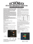 ECHOMAX RTE Installation And Operation