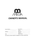 C&C Yachts Mega Owner's Manual