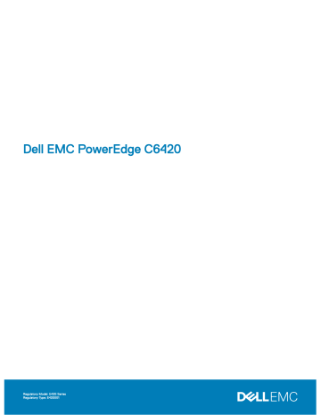 Dell EMC PowerEdge C6420 Manual | Manualzz