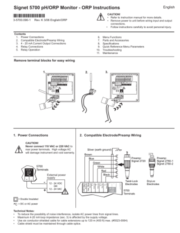 GF Signet 5700 Instructions Manual | Manualzz