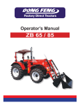 Dong Feng ZB 65, ZB 85 Operator's Manual