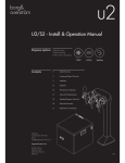 Borg &amp; Overstrom S2, U2, u2 40L Install &amp; Operation Manual