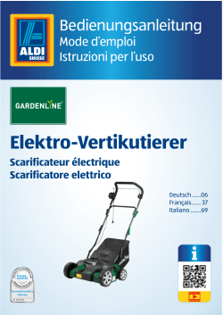Gardenline GLS36L Operation manual, User manual