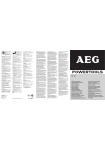 AEG Powertools FL 18 Manuel utilisateur