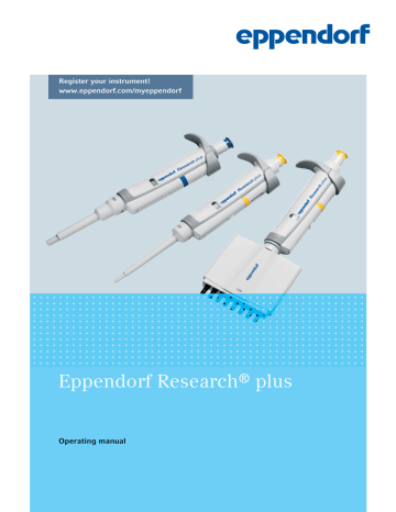 eppendorf research plus manual