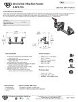 James Jones Company B-0674-POL Service Sink Faucet, Wall Mount, 8&quot; Centers, Vac. Breaker, Garden Hose Outlet, Polished Specification