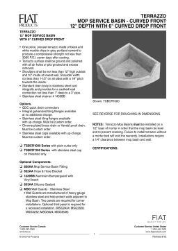 Fiat Products TSBCR1000501 Stockton 28 x 28 in. Mop Basin Specification