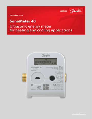 Danfoss SonoMeter 40 Installation Guide | Manualzz