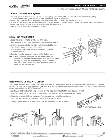 ConTech Lighting NSPUS Stem Kit Instructions | Manualzz