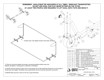 Jaypro Sports SGT-24 Soccer Goal Assembly Instructions | Manualzz