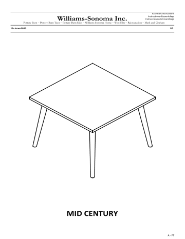 West Elm Mid Century My First Spindle Play Table Assembly Instructions | Manualzz