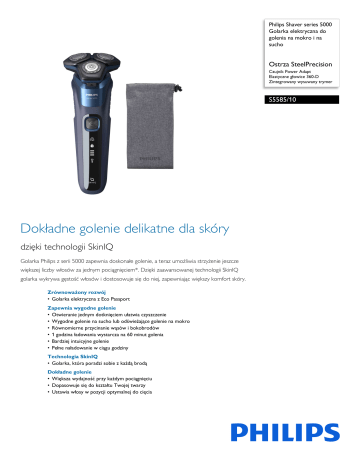 Philips S5585/10 Shaver series 5000 Golarka elektryczna do golenia na ...
