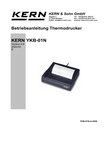 KERN YKB-01N Bedienungsanleitung | Manualzz