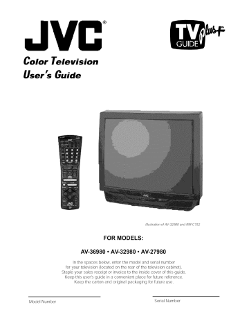 JVC AV-36980 Television Owner's Manual | Manualzz