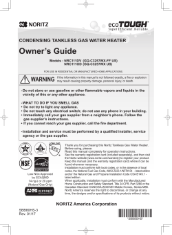 Noritz N-0842MC-DV-LP - Installation manual, Service manual, Specification,  User guide, User manual | manualzz.com