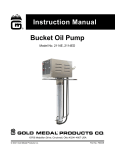 Gold Medal 2114E Oil Pump Owner's Manual