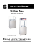 Gold Medal 3035-00-000 Unifloss Top Owner's Manual