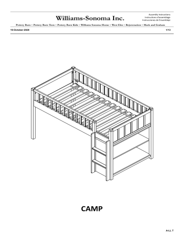 Pottery Barn Kids Camp Low Loft Twin Assembly Instructions | Manualzz