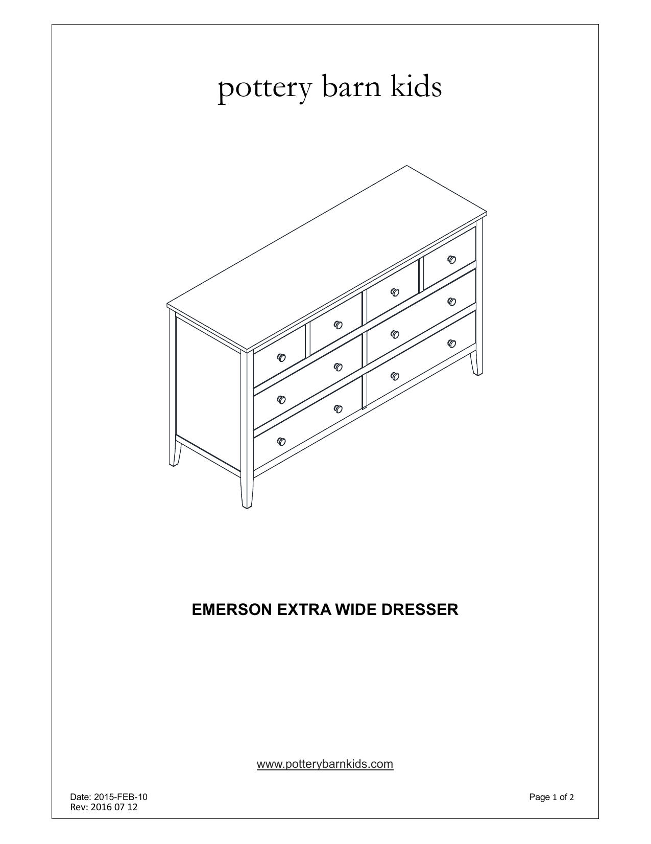 Emerson extra 2024 wide dresser