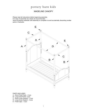 Pottery Barn Assembly Instructions