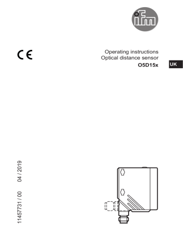 IFM O5D150 Photoelectric Distance Sensor Operating Instructions | Manualzz