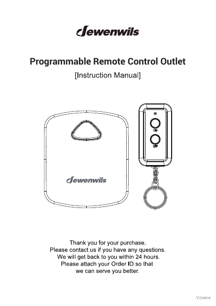 ETEKCITY Zap 5LX-S Remote Outlet Switch User Manual