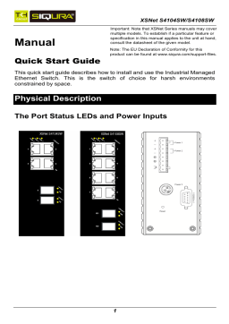 TKH Security Solutions XSNet S4104 SW 4 + 2-Port Fast Ethernet switch User Manual