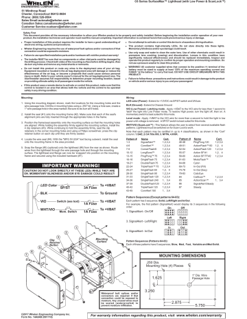 Whelen C6L*C Installation Guide | Manualzz