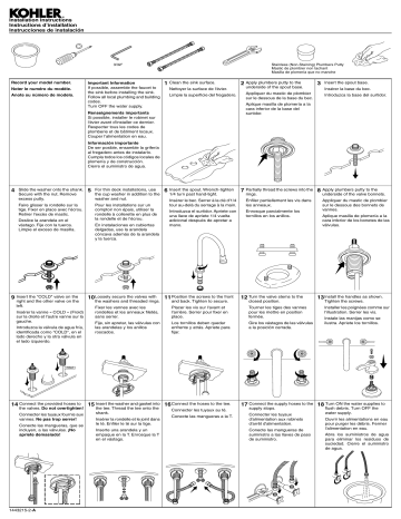 Kohler K-800T70-5AKC-CP Triton® Bowe® Widespread bathroom sink faucet ...