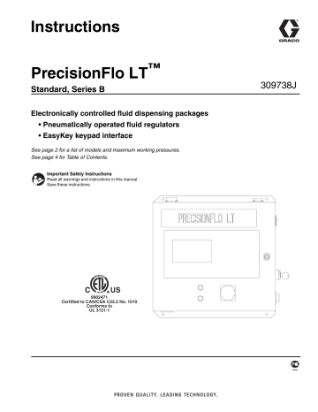 Graco 309738J - PrecisionFlo LT Standard Instructions | Manualzz