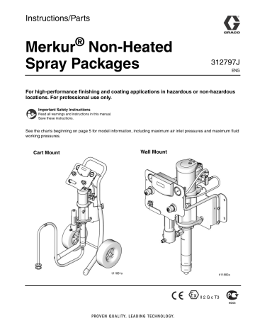 Graco 312797J Merkur Non-Heated Spray Packages Instructions | Manualzz