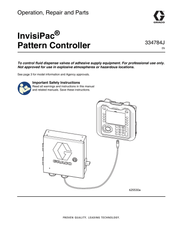 Graco 334784J, InvisiPac Pattern Controller Owner's Manual | Manualzz