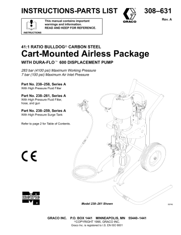 Graco 308631A Cart-Mounted Airless Package Owner's Manual | Manualzz