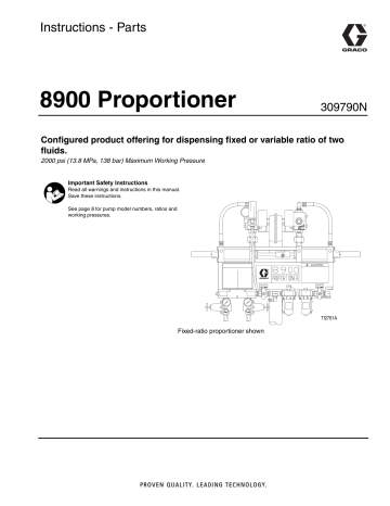 Graco 309790N - 8900 Proportioner Instructions | Manualzz