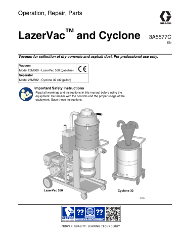 Graco 3A5577C, LazerVac and Cyclone Owner's Manual | Manualzz