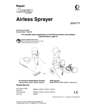 Graco Magnum Airless Sprayer Owner's Manual 